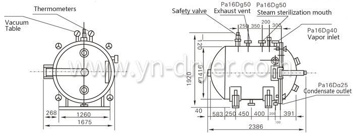 Round Static Vacuum Dryer